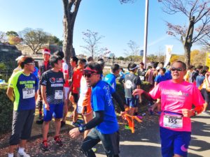 大阪城Xmasリレーマラソン。