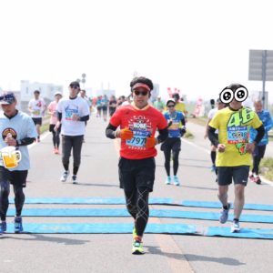 とくしまマラソン35キロ地点。