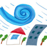 台風20号による緊急のお知らせ。